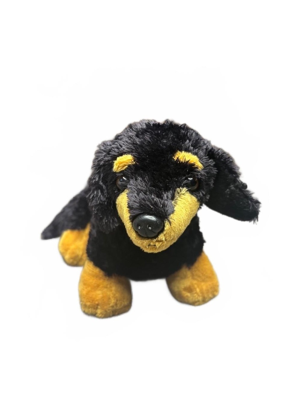 Aurora Flopsie Plush Weiner Dog 12” Black Dachshund Sausage Silky Stuffed Animal